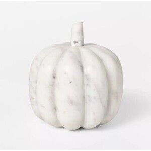 Large Marble Pumpkin White - Threshold with Studio McGee - New